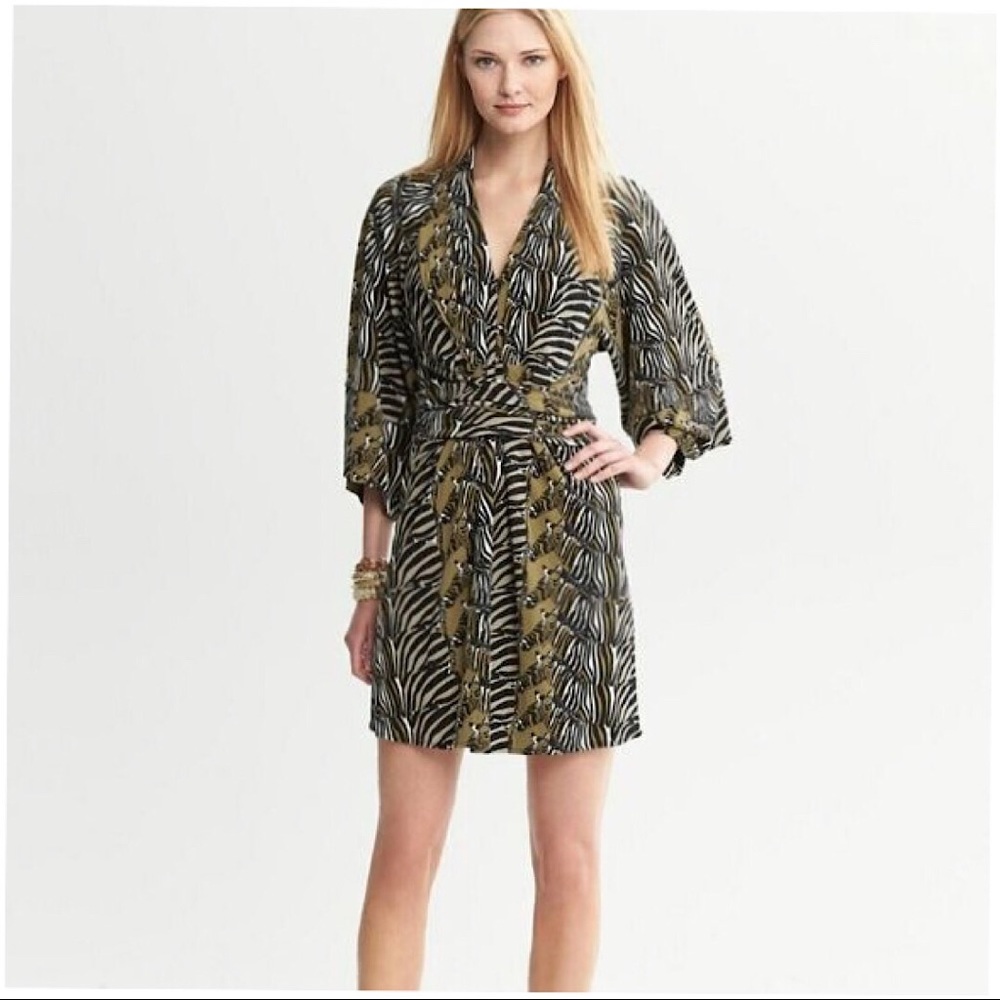 Issa London Zebra Kimono Dress